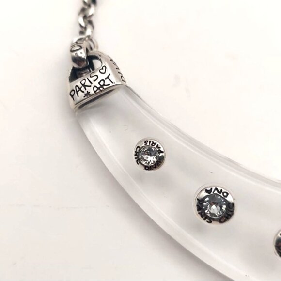 NWT Brighton On The Rocks Collar Necklace Crystal Silverplated Retired IN7892P39 - Picture 4 of 8